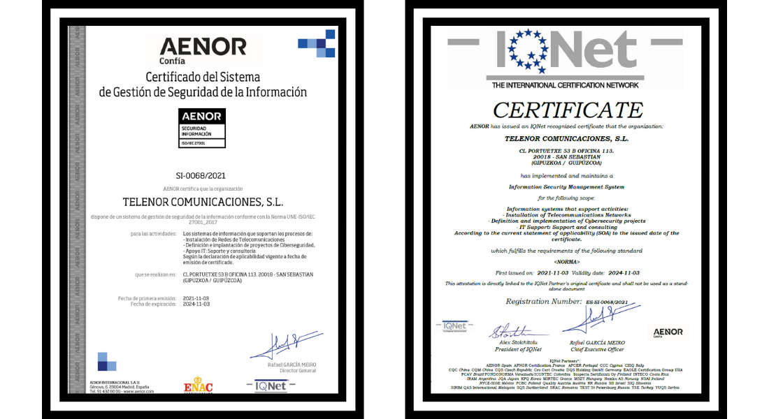 Irudia Telenor Comunicaciones enpresak ISO/IEC 27001 ziurtagiria lortu du | Berriak | Telenor Comunicaciones