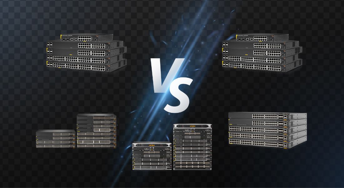 Switches Aruba CX 6X konparazio-taula
